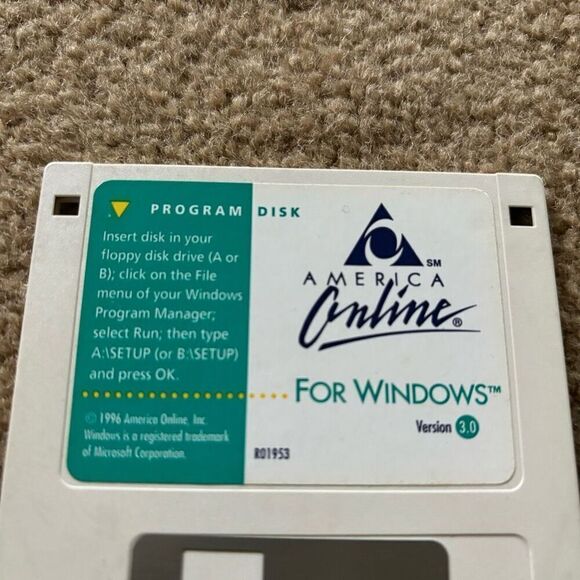 America Online For Windows Program Disk 1996 - Picture 2 of 3
